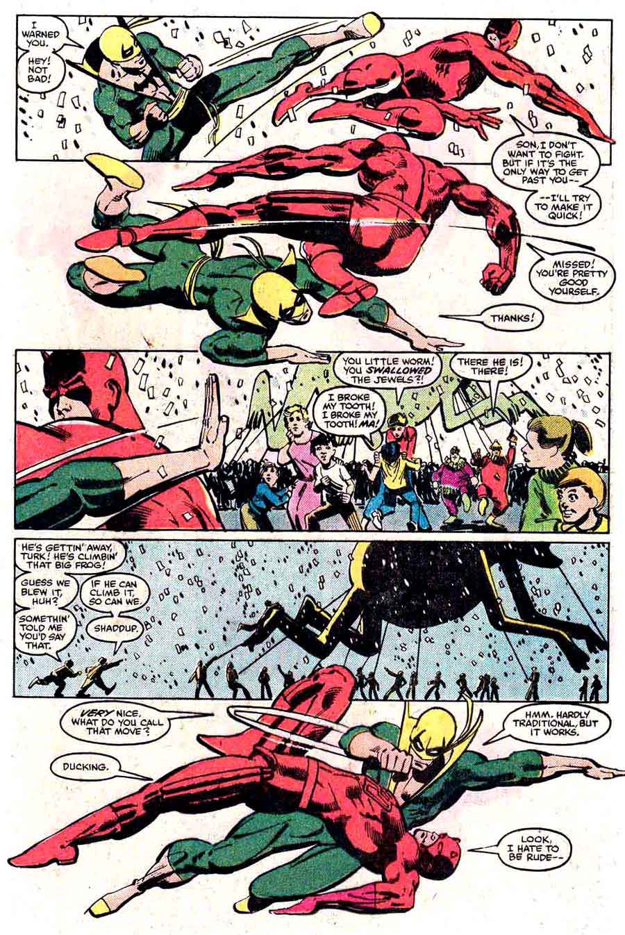 Daredevil v1 #178 marvel comic book page art by Frank Miller