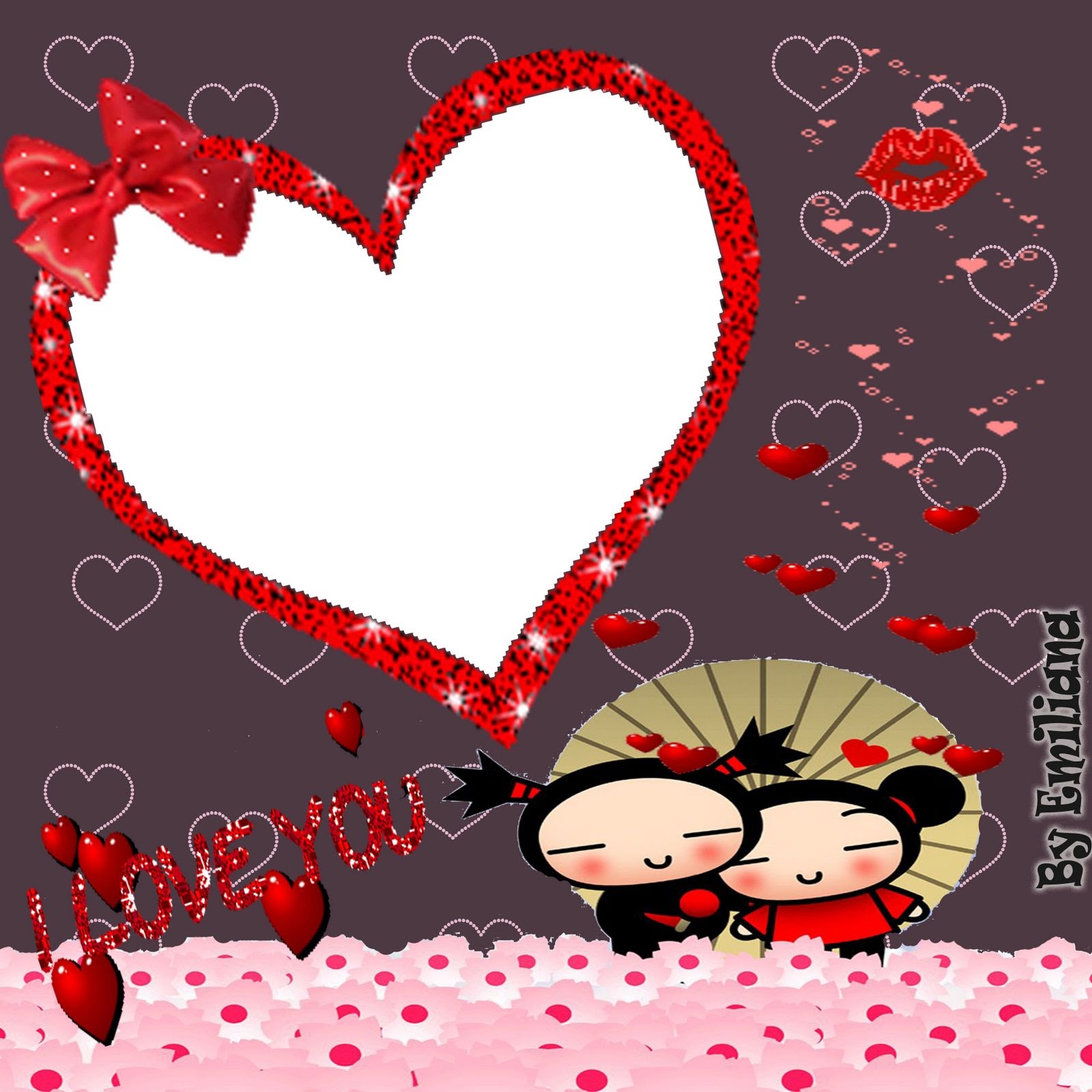 Garu y Pucca: Tarjetas o Invitaciones para Imprimir Gratis. Para hacer invitaciones, tarjetas, marcos de fotos o etiquetas, para imprimir gratis de Garu y Pucca.