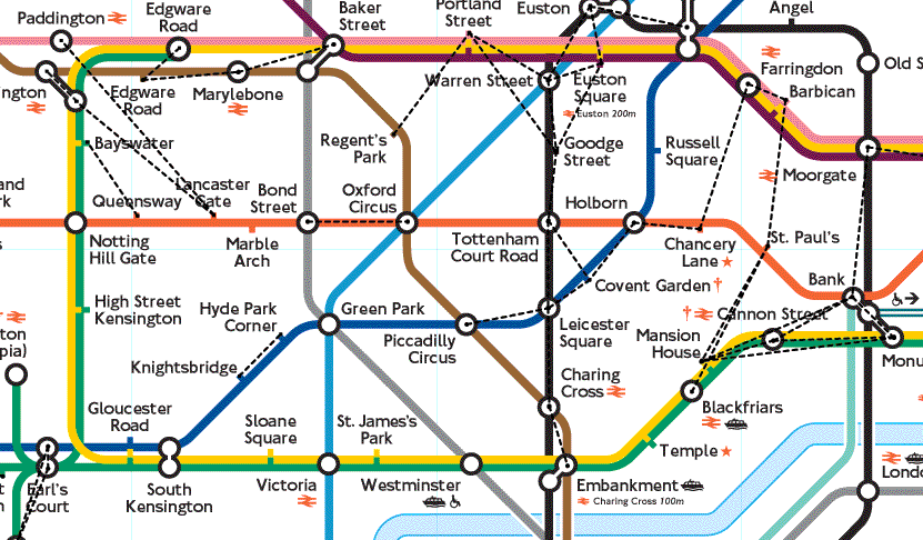 London Map Zone 1 And 2