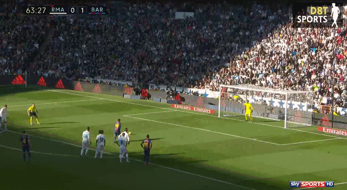 바르셀로나의 승리로 끝난 엘클라시코 골 모음.GIF