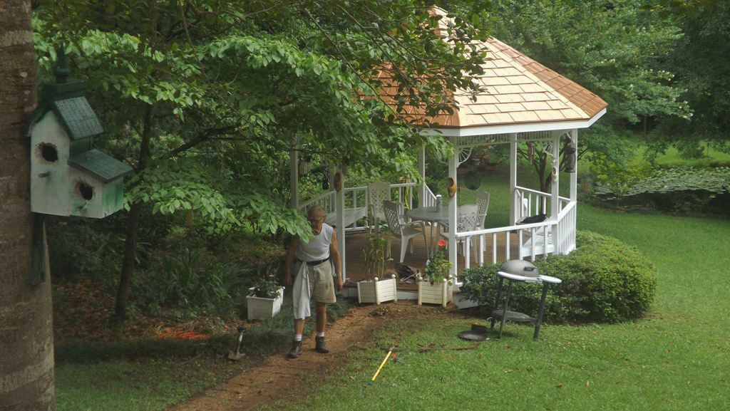 MARIETTE'S BACK TO BASICS: {New Power Wiring to Our Gazebo}