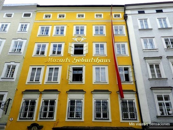 9 de la calle Getreidegasse, casa-museo de Mozart, Salzburgo, Austria