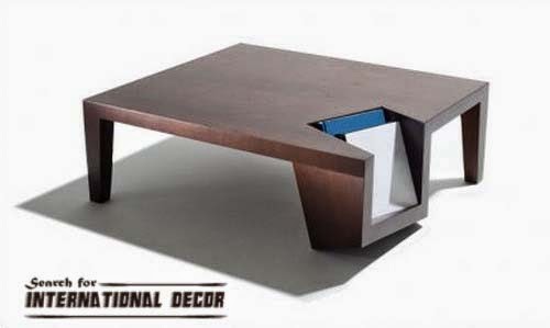 unique coffee table, contemporary storage coffee table
