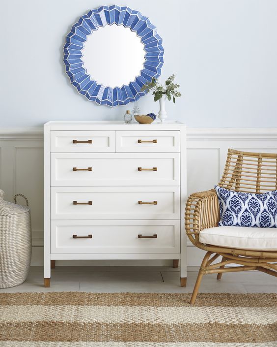 Got Mail #5 / Serena & Lily’s shore chic + 20% off promo code - Mosaic mirror www.bohohome.com @bohosusan