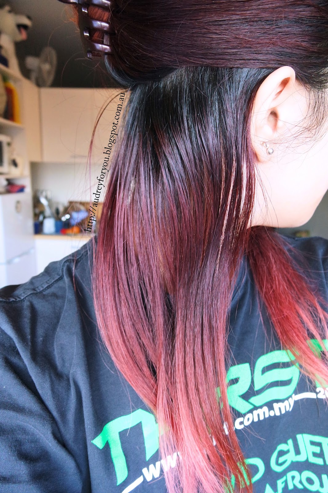 Life With Audrey: TUTORIAL & REVIEW: Schwarzkopf Brilliance Luminance  Intense Permanent Colour Hair Dye (Red Passion)