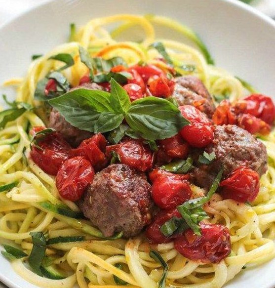 Gluten Free & Whole30 Italian Meatballs with Zoodles Gluten Free & Whole30 Italian Meatballs with Zoodles