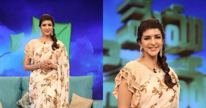 Lakshmi Manchu Floral Sari by Aria - Saree Blouse Patterns
