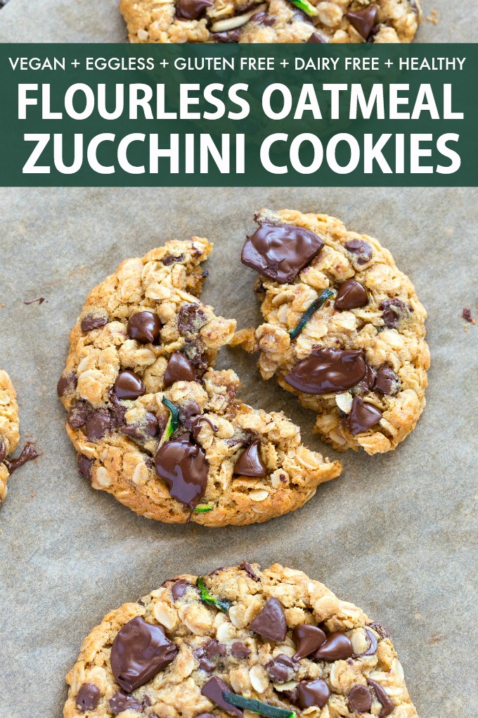 Healthy Oatmeal Zucchini Cookies