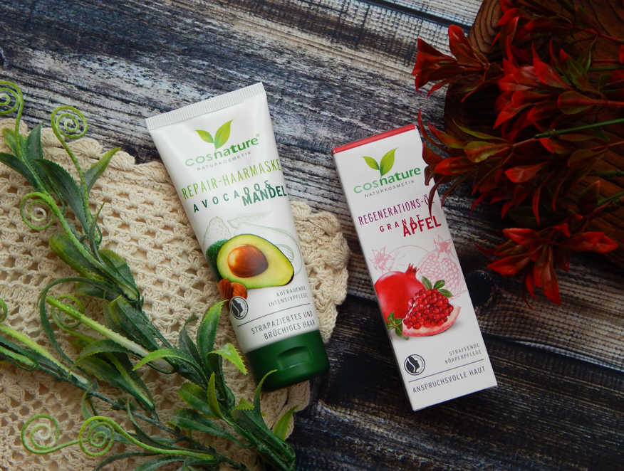 Włosowa pielęgnacja z Cosnature - maska regenerująca z avocado i migdałami oraz olejek regenerujący z granatem