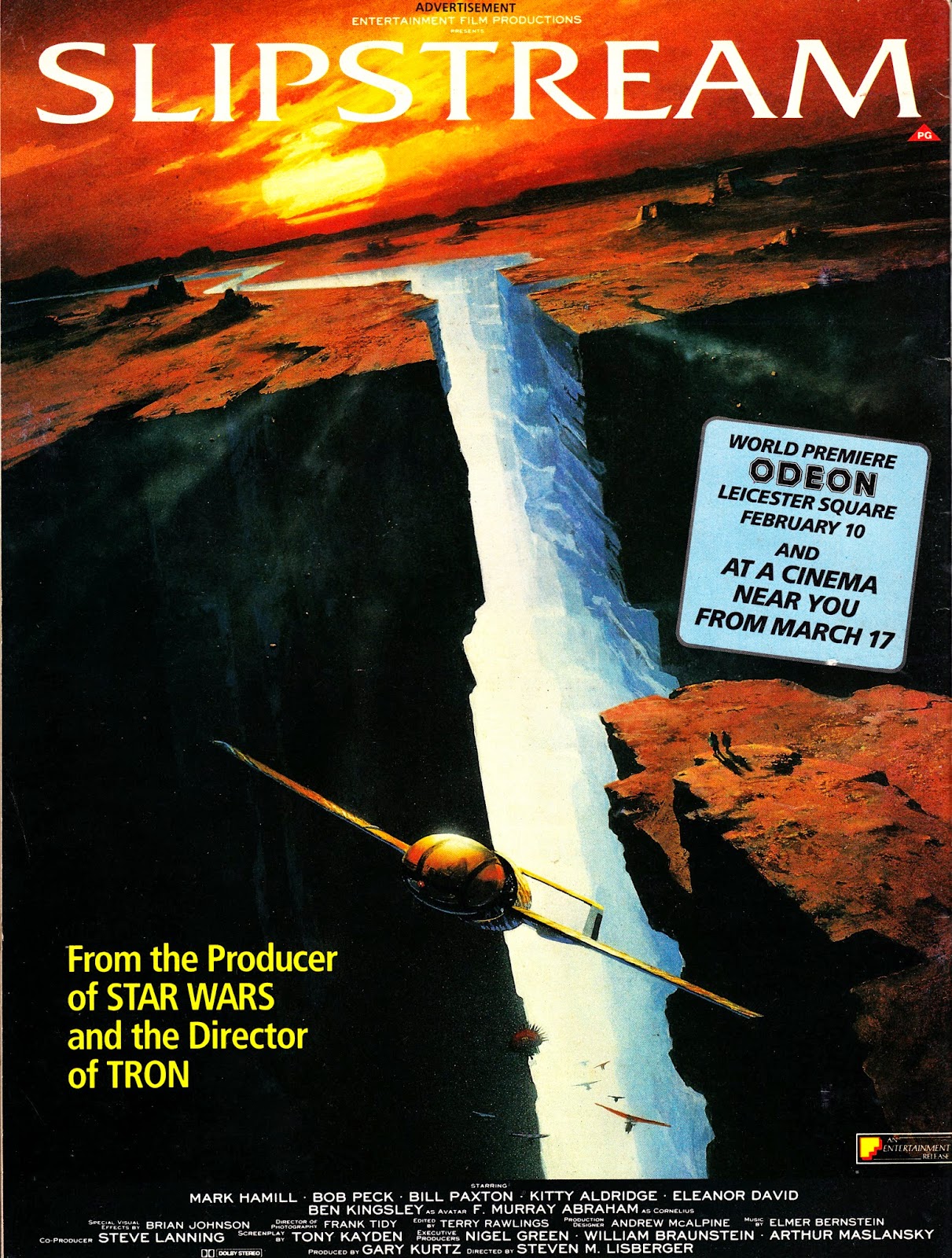 STARLOGGED GEEK MEDIA AGAIN 1989 SLIPSTREAM Print Ad