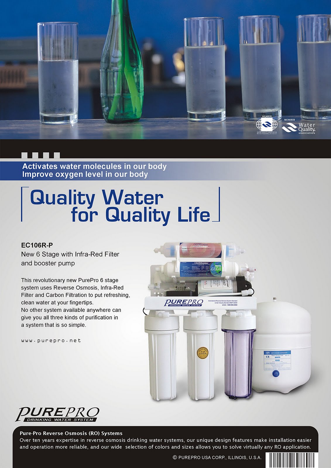 PurePro® EC106RP Reverse Osmosis Water Filter System
