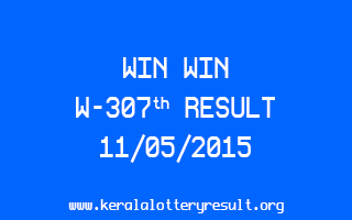 WIN WIN W 307 Lottery Result 11-5-2015