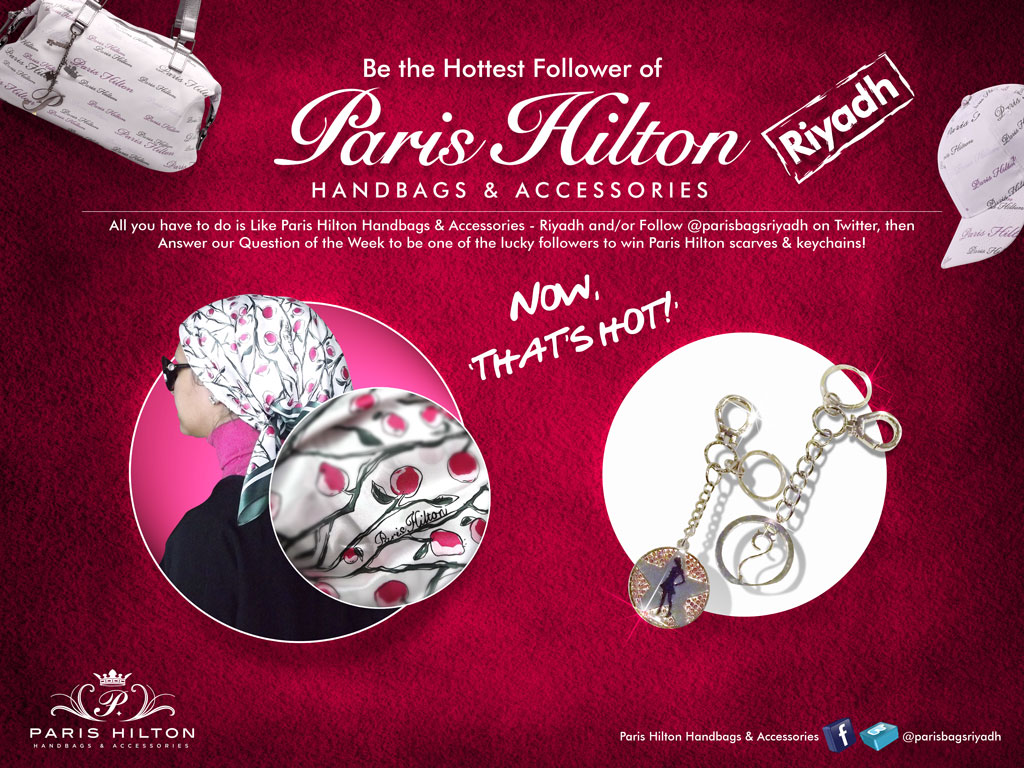 Paris Hilton Handbags & Accessories Riyadh Paris Hilton Scarf Winners!