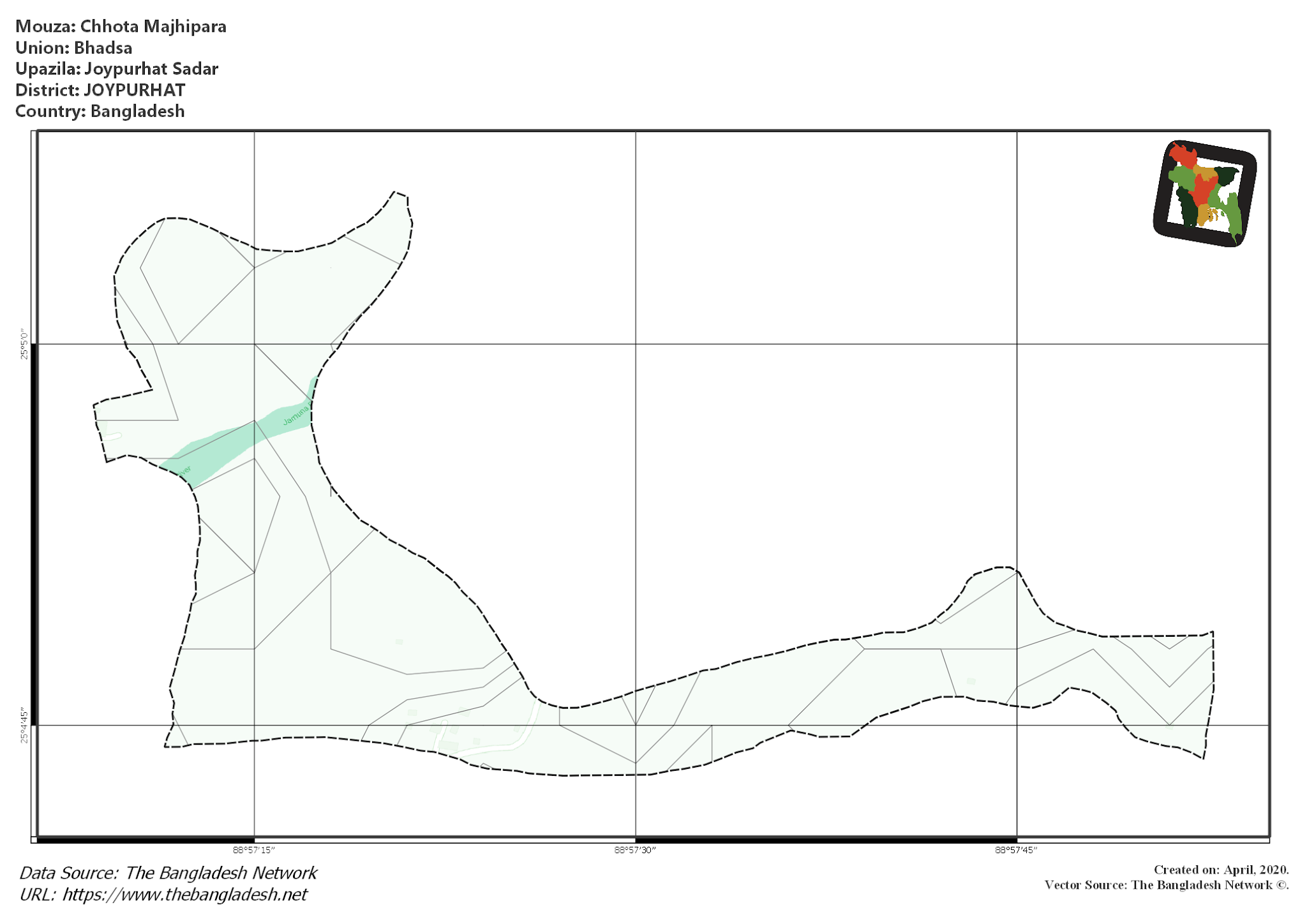Map of Chhota Majhipara Mouza of Joypurhat Sadar Upazila, JOYPURHAT Map of Chhota Majhipara Mouza of Joypurhat Sadar Upazila, JOYPURHAT, Bangladesh.