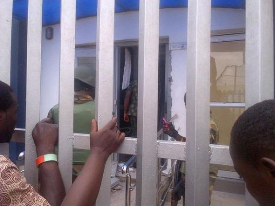 Pictures from Ogolonto Ikorodu Bank Robbery this Morning.