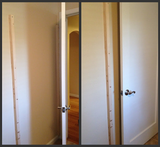 Home Made Is Easy DIY BehindtheDoor Wrapping Paper/Ribbon Storage