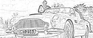 James Bond and cars coloring pages coloring.filminspector.com