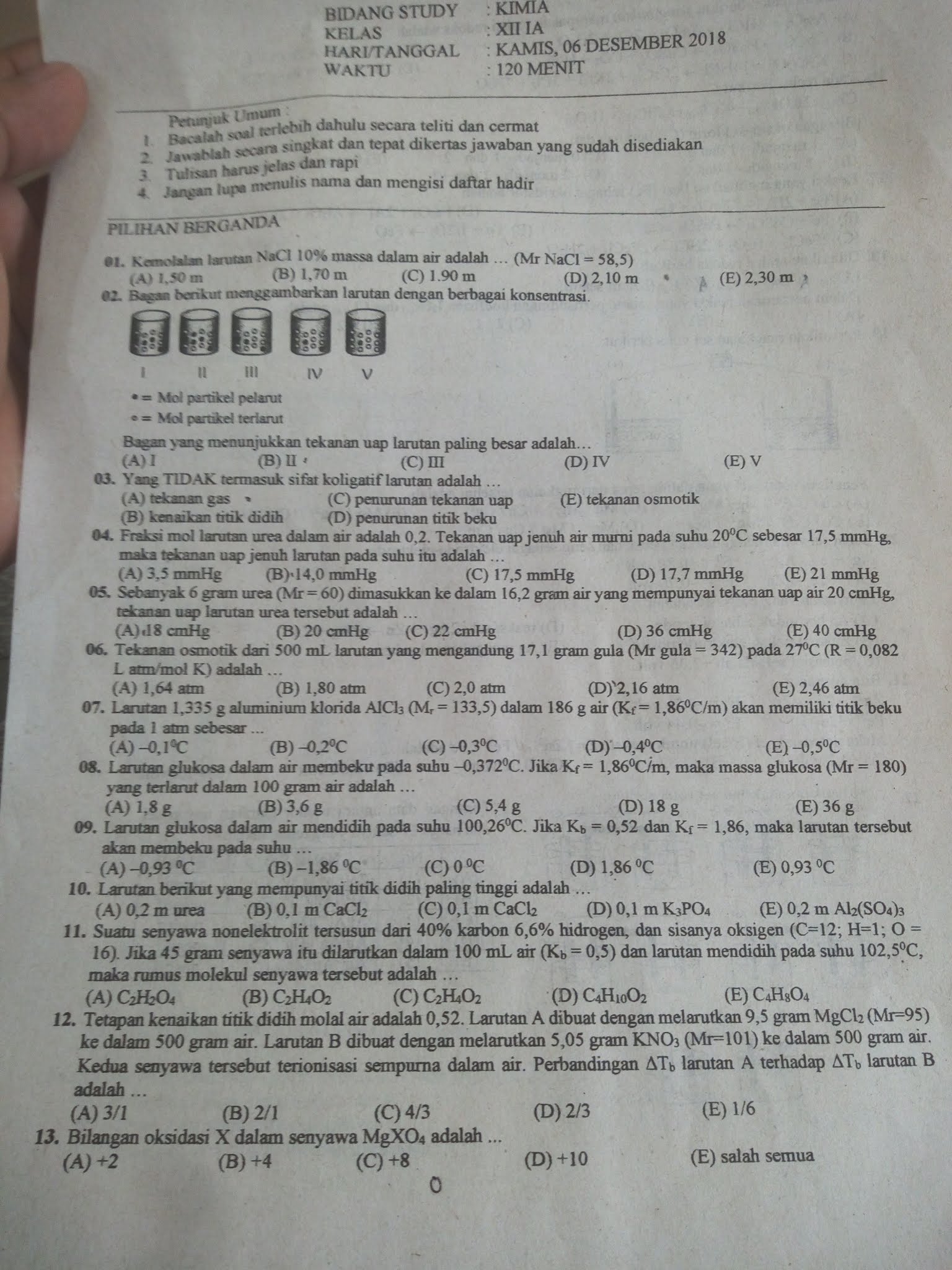 Soal Hots Sd Kelas 1