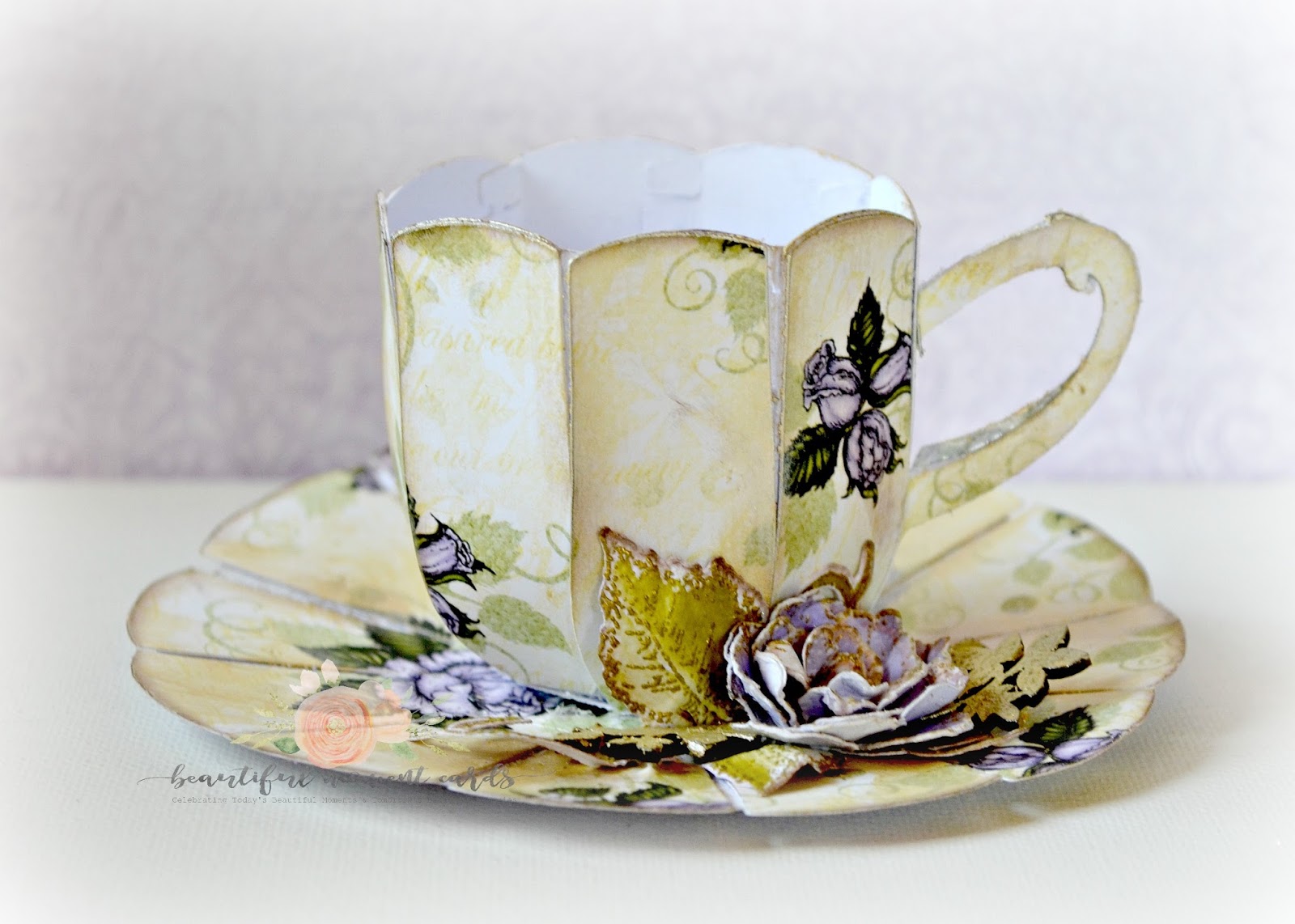 Tea Cup Just A Note Flower Leaf Vintage Rubber Stamp Lot Of 6 Miss You Cup and Saucer Heart Coffee Cup All Occasion Mixed Sentiments