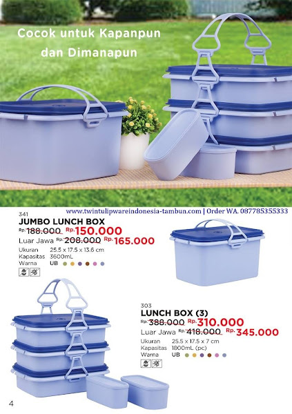 Promo Diskon Oktober 2017 :
~ Jumbo Lunch Box
~ Lunch Box (3) Promo Diskon Jumbo Lunch Box, Lunch Box Oktober 2017