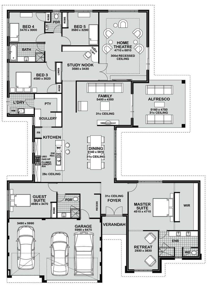 Desain Rumah Minimalis 5 Kamar Tidur 2 Lantai | Desain Rumah