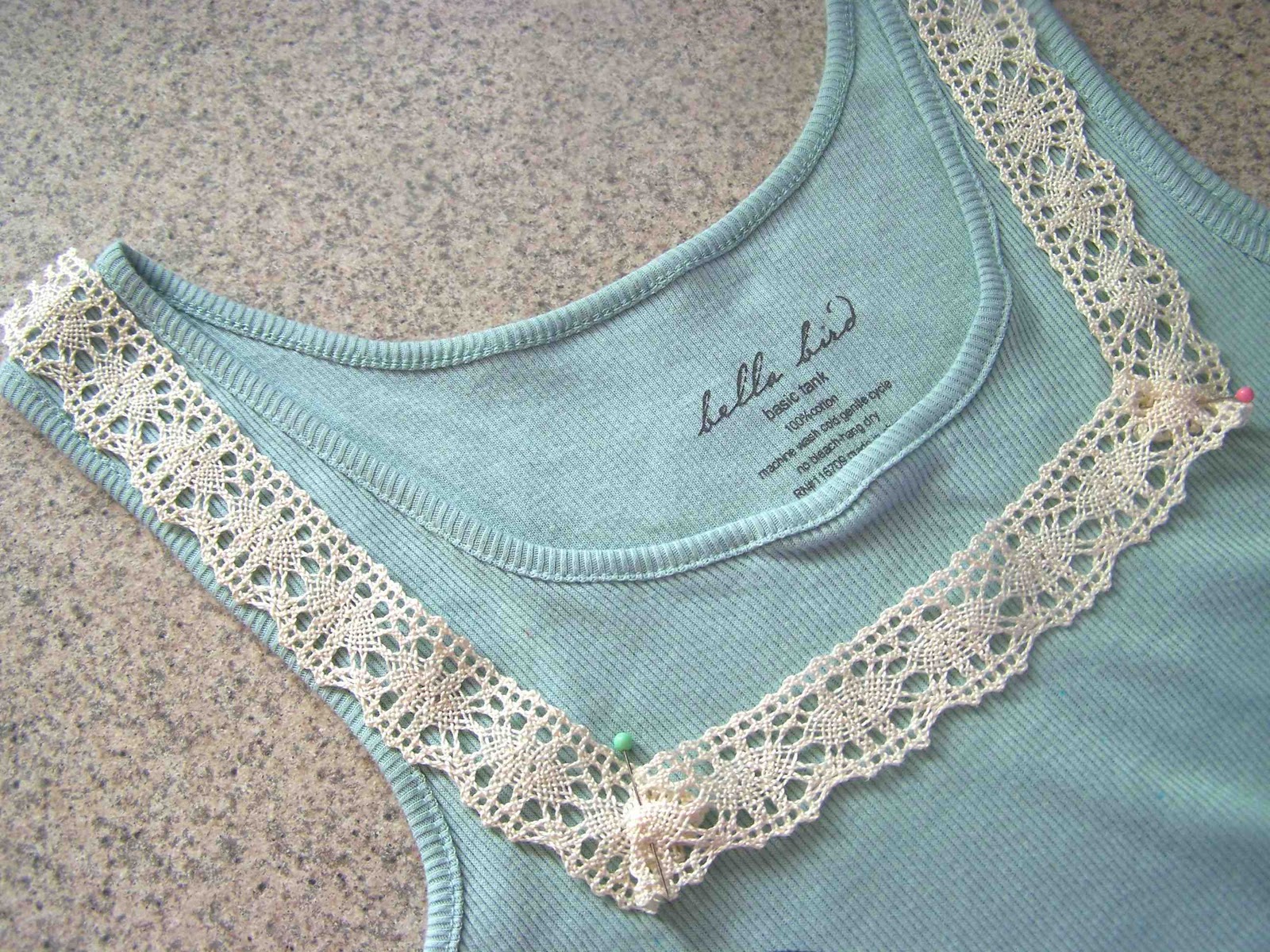 Made by Me. Shared with you. Toptoberfest Crocheted Lace Embellished Top