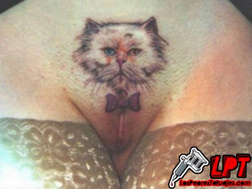 Tatuaje del gato en la vagina