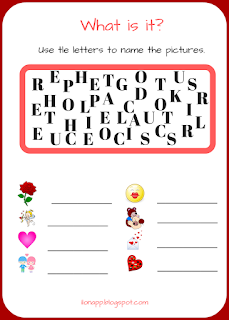 valentine's what is it letters walentynki angielski podpisz literki