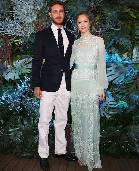 Princess Alexandra's dress was the dress that had been worn by Charlotte Casiraghi. Beatrice Borromeo wore a lace dress by Alberta Ferretti