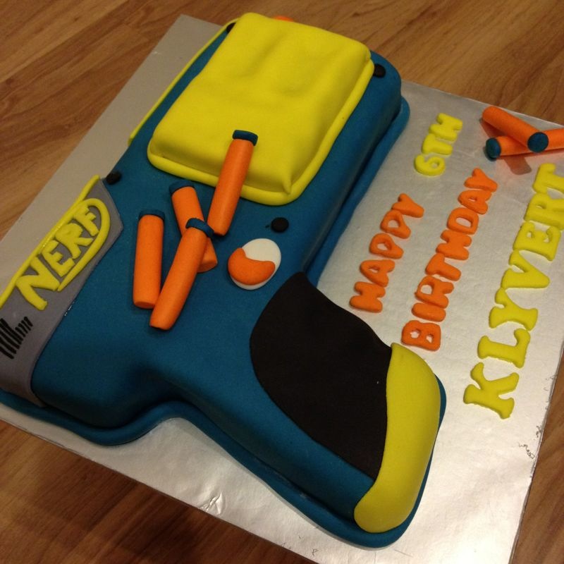 Kelly's Little Corner Baking Diary's, Nerf Gun Cake Design