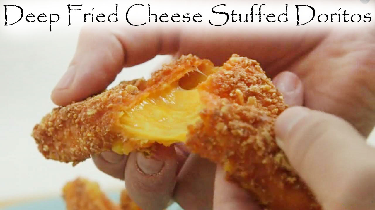 Deep Fried Cheese Stuffed Doritos
