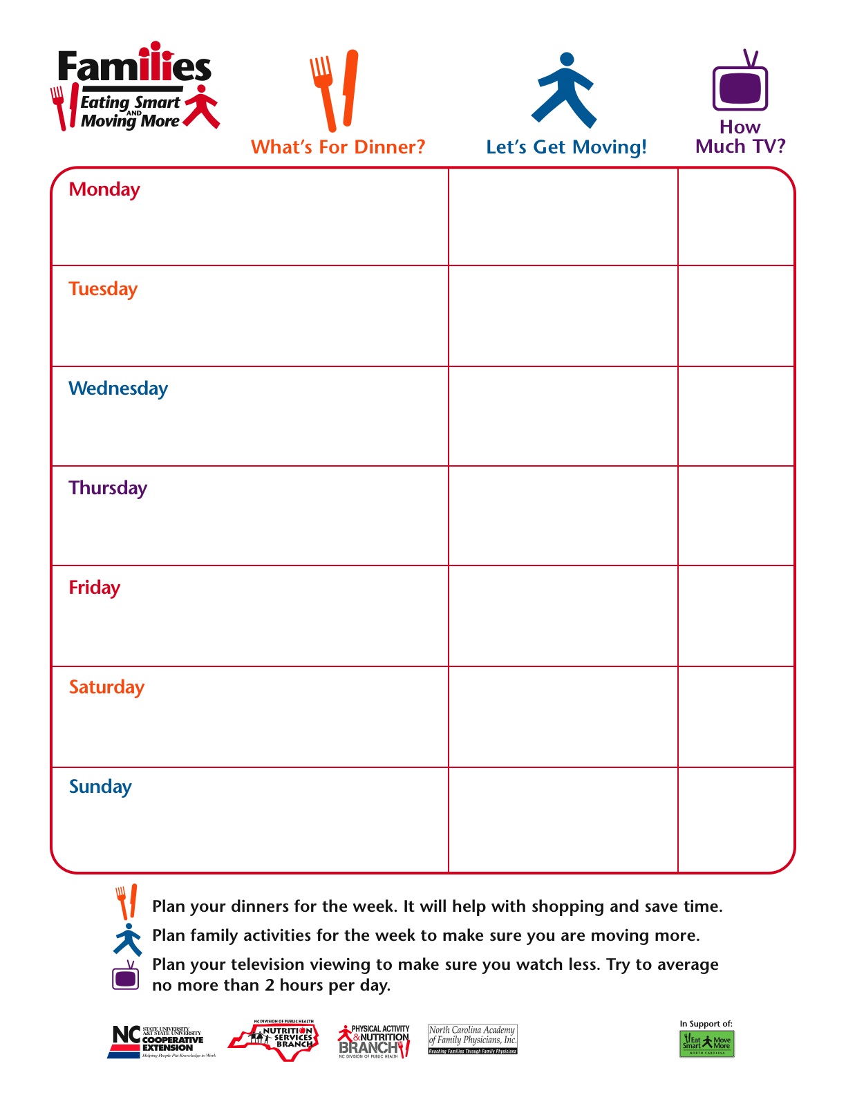 Khavanu Weekly Meal Planner
