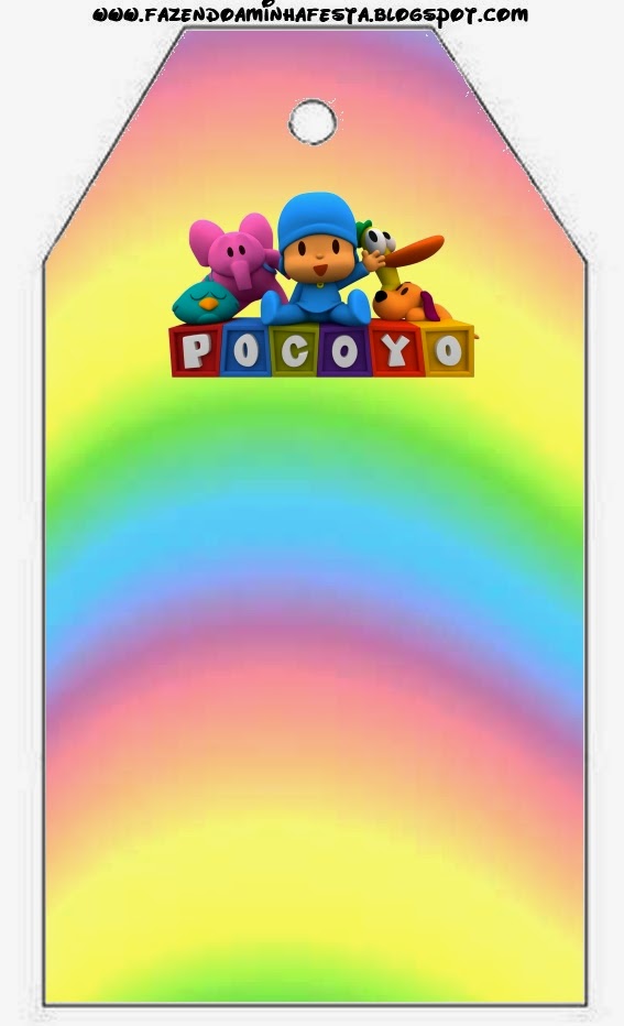 Para marcapaginas de Pocoyo.