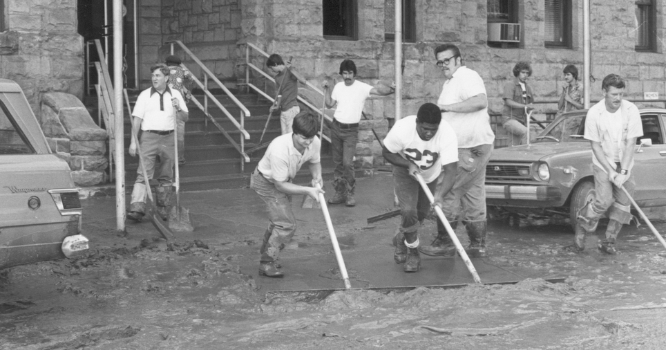 Vintage Johnstown Cleaning out City Hall