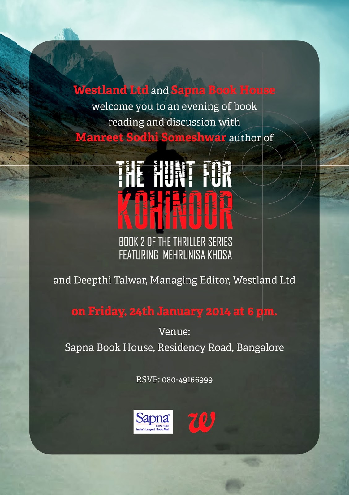 The Long Walk Home Bookreading of The Hunt for Kohinoor, Bangalore