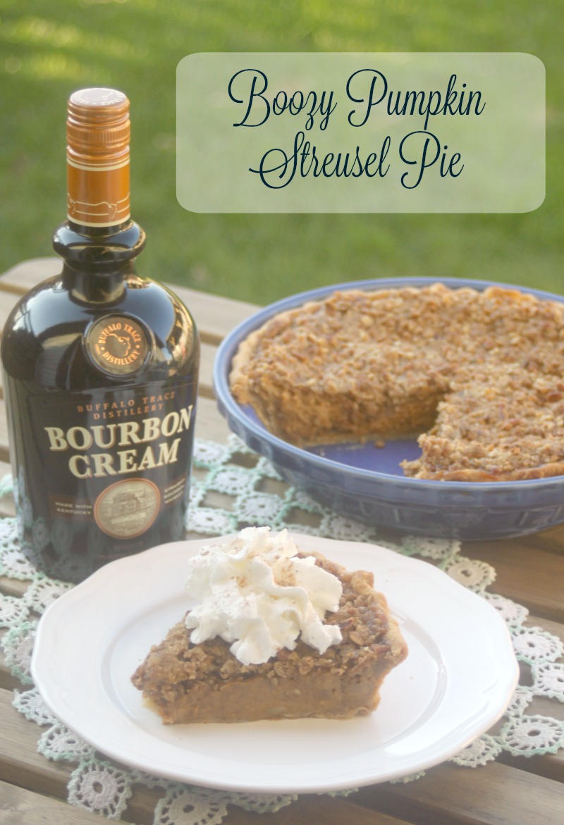 Crazy for Cookies and more: Boozy Pumpkin Streusel Pie