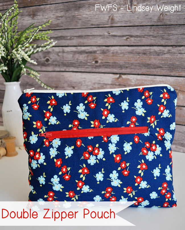 Fort Worth Fabric Studio Double Zipper Pouch Tutorial