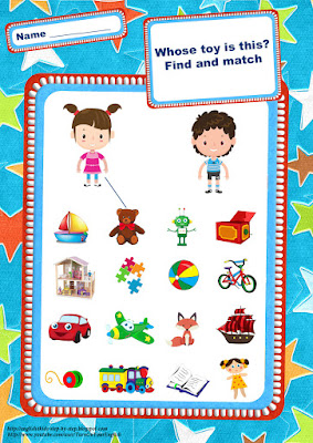 Toys song vocabulary worksheet
