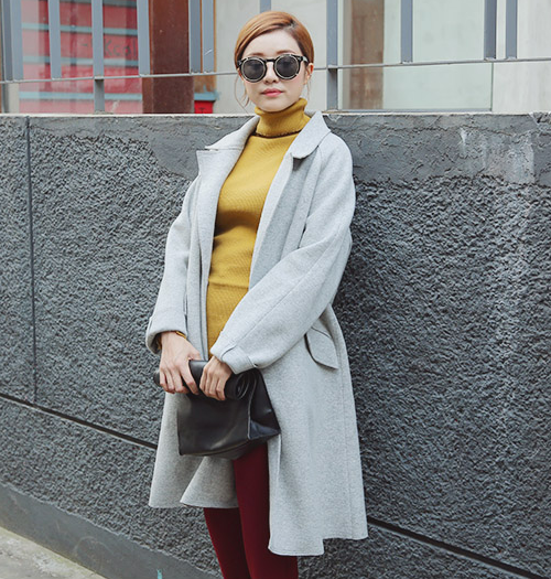 [Stylenanda] Wool Notched Collar Coat | KSTYLICK - Latest Korean ...
