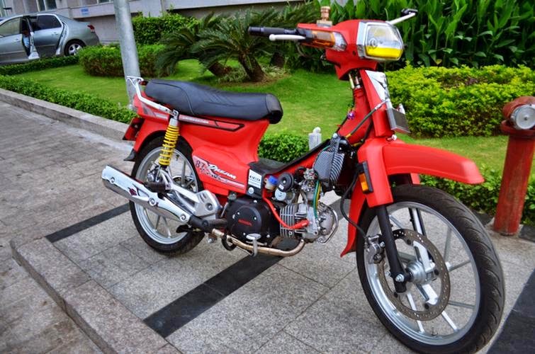 Honda Super Dream sơn đỏ nhám - Sơn xe máy