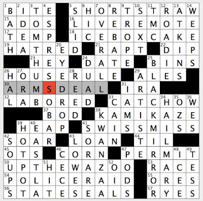 Rex Parker Does the NYT Crossword Puzzle: Jazz pianist Garner / FRI 5-12-17  / Order repeated before hike / Record producer Pettibone / Civic animal /  First lady after Lou / Beloved army leader