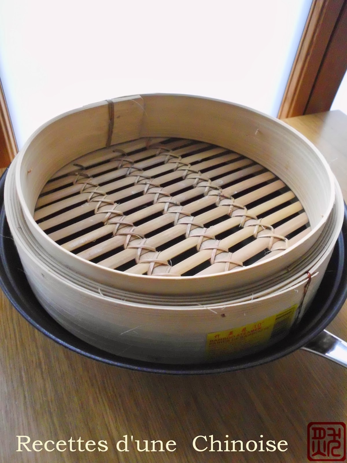Recettes d'une Chinoise: Panier en bambou pour la cuisson à la vapeur