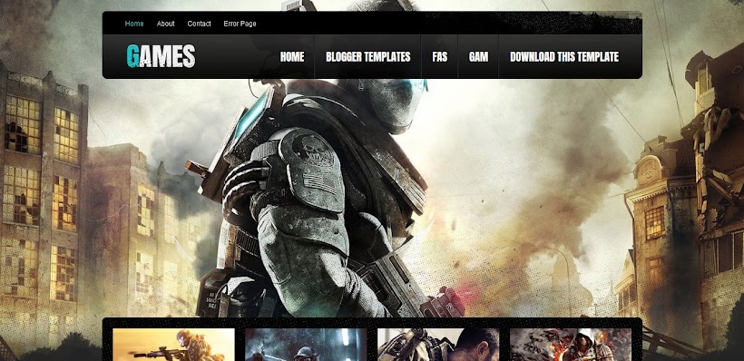 Games Free Blogger Template