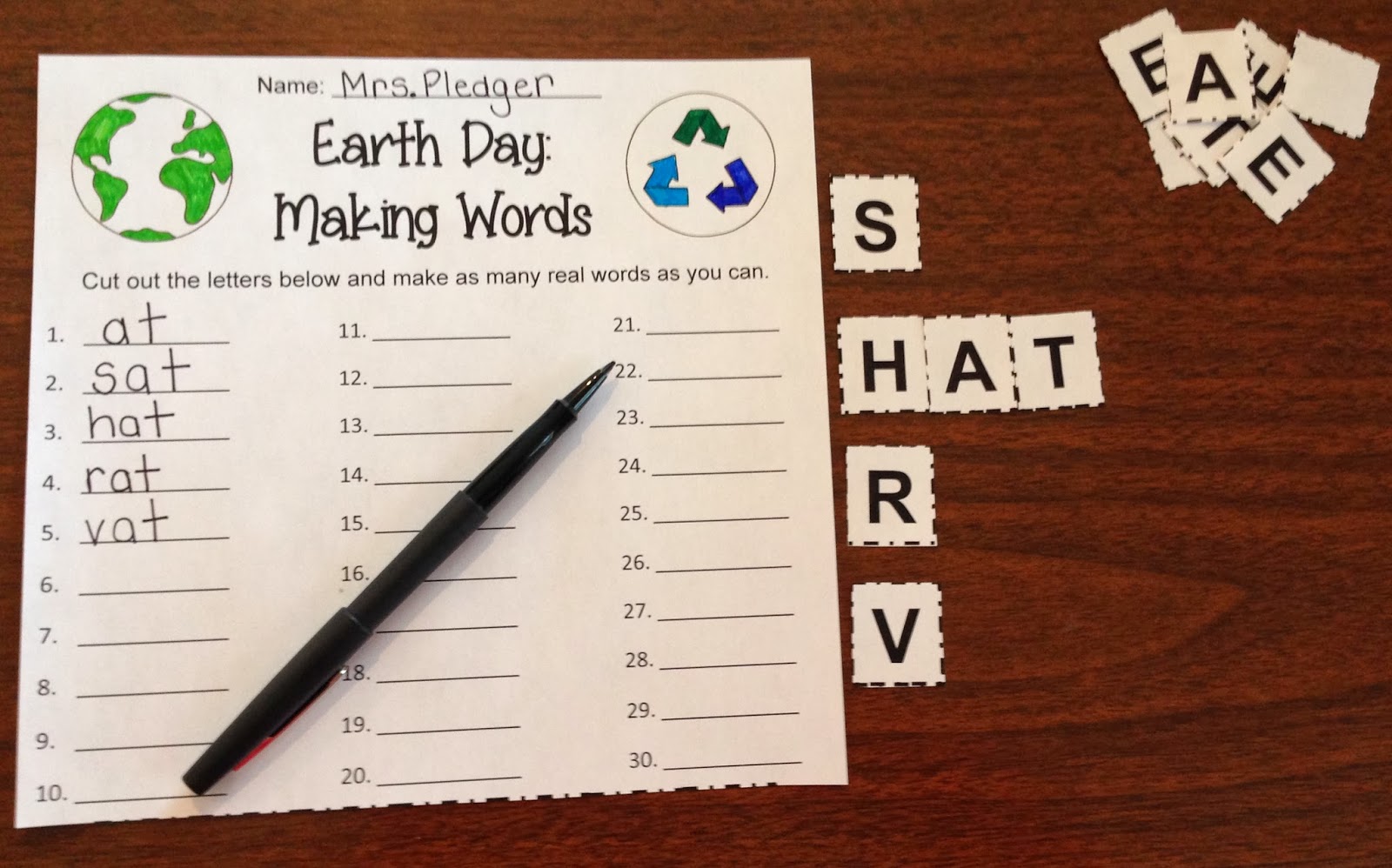 Making words & word work | thehappyteacher