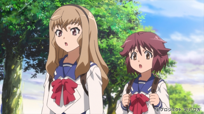 Time Travel Girl - Screen z anime na który są Waka Mizuki and Mari Hayase