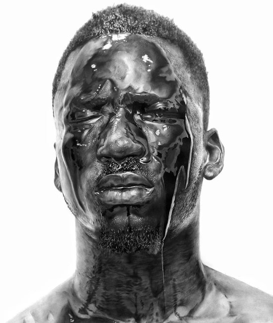 Os incríveis desenhos hiper-realistas a lápis de Arinze Stanley Arinze Stanley arte desenhos hiper-realistas preto e branco lápis negros sociedade
