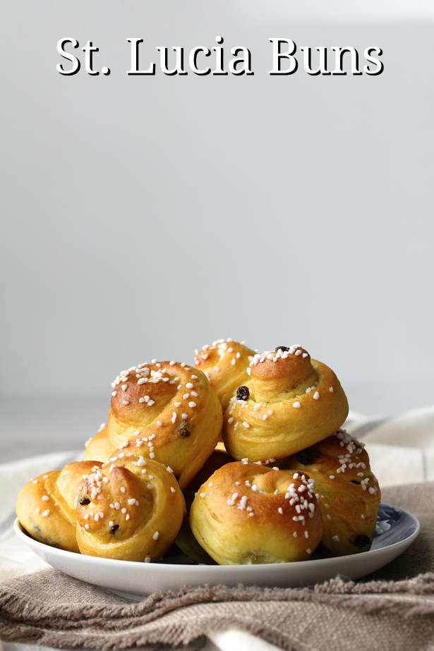 St. Lucia Buns are a Swedish holiday tradition, symbolizing the winter solstice. December 13 is St. Lucia Day in Sweden. It is also know as the Festival of Light, and ushers in the holiday season.