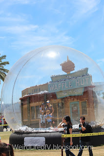 Outside San Diego Comic-Con 2015 Fargo Snow Globe photo op