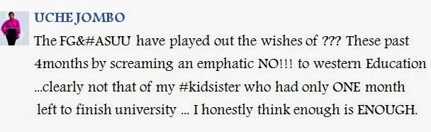 uche jombo asuu strike