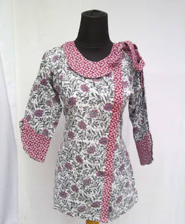 model baju batik kantor lengan panjang modern model baju batik kantor lengan panjang modern